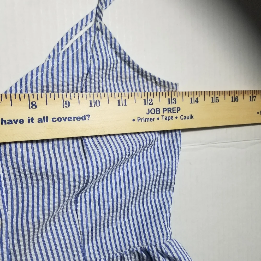 DIVIDED H&M BLUE AND WHITE STRIPED DRESS SIZE 0 - Picture 8 of 15